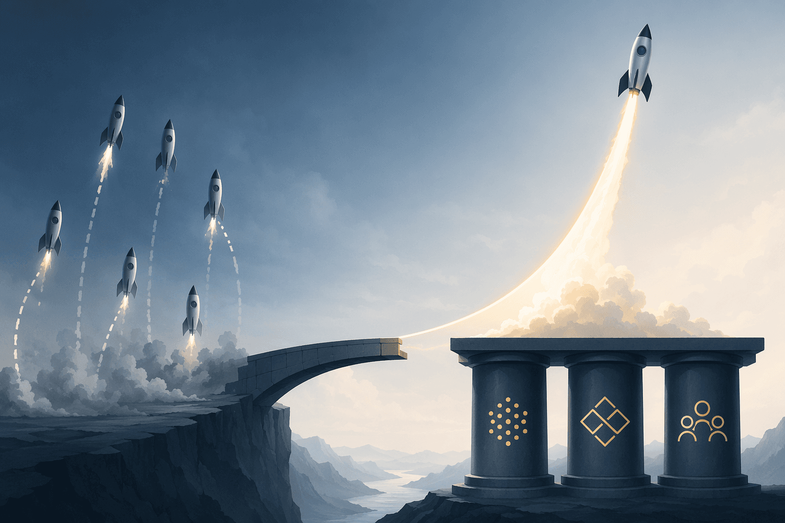AI pilot projects stalling while one scaled program rises from data, integration, and adoption foundations