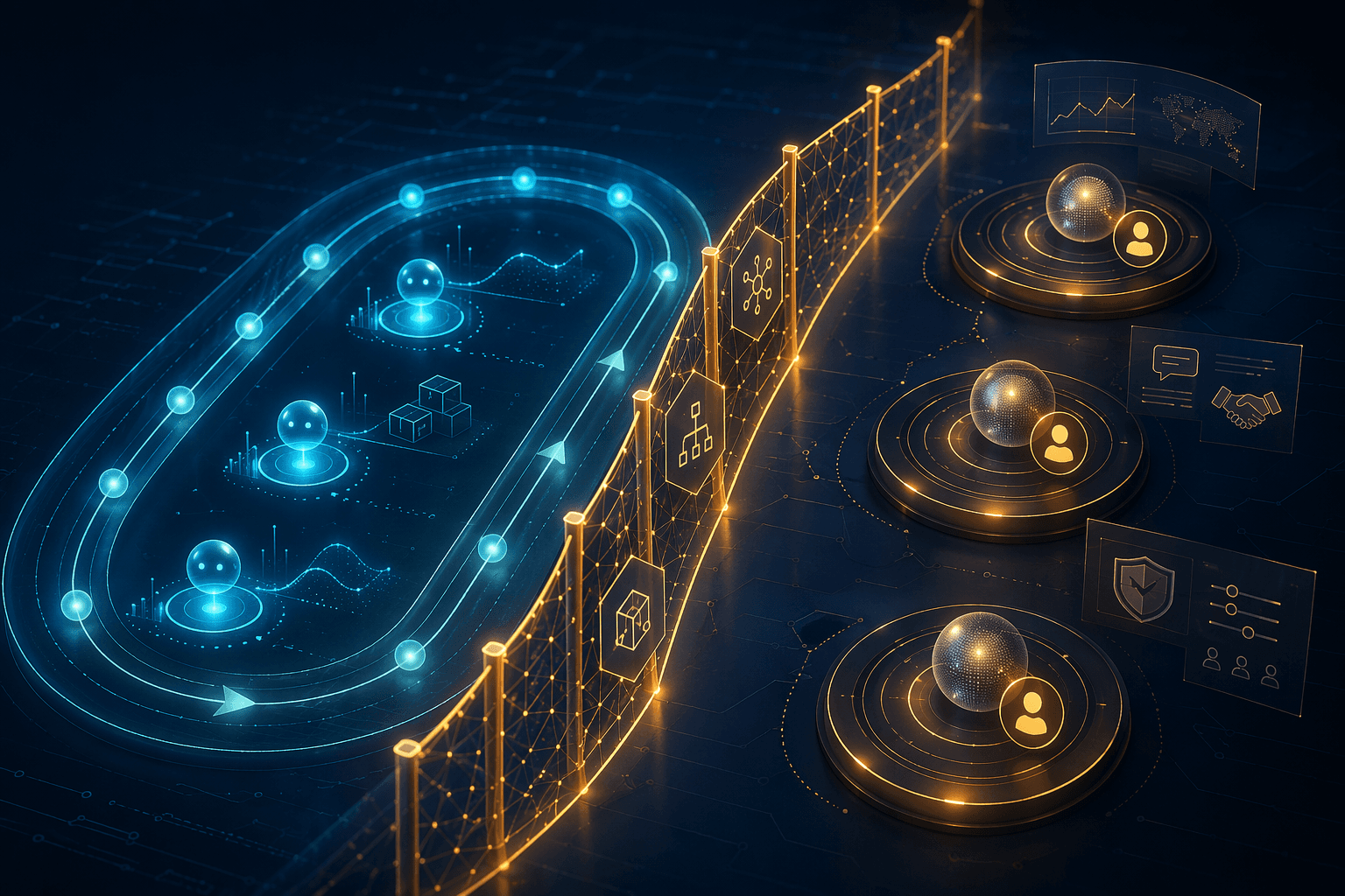 Bounded autonomy guardrails separating routine agent actions from human-governed inventory decisions