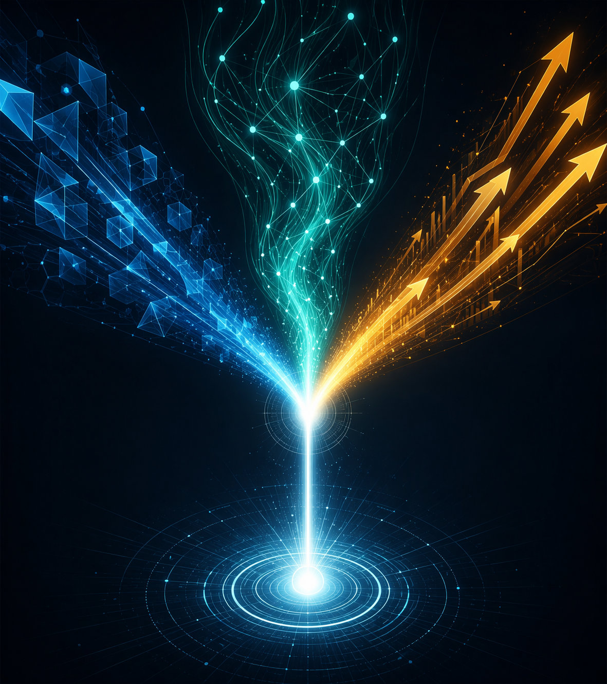 Three funding streams for federal programs, corporate R&D, and venture capital converging into supply chain AI investment