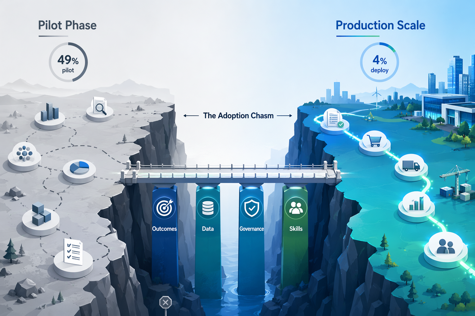 From Pilot to Scale: Why Most Procurement AI Initiatives Stall and How to Bridge the Adoption Chasm