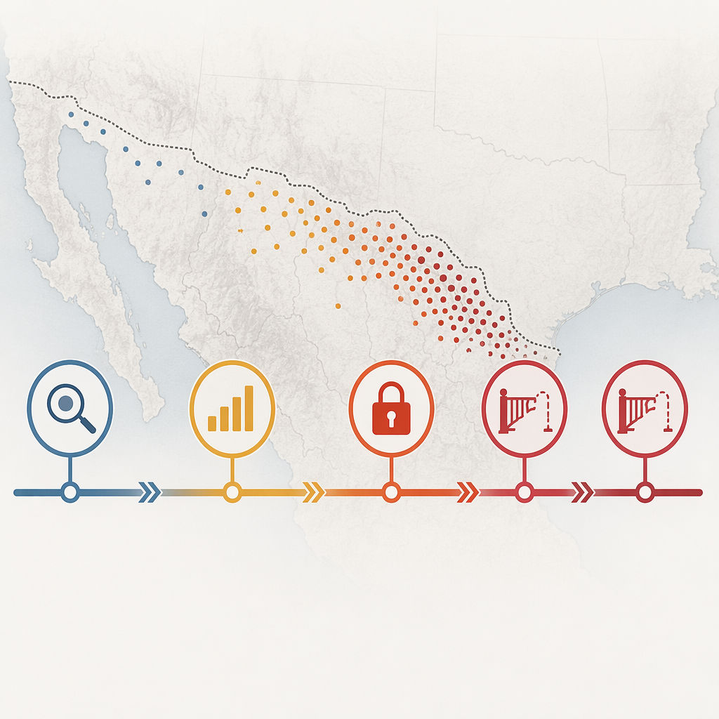Timeline of New World screwworm escalation from initial Mexico detection to border closure and failed reopening attempts