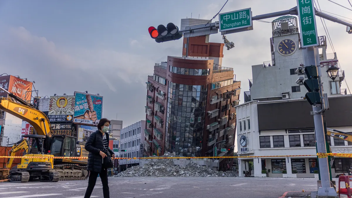 Aftermath of the April 2024 Taiwan earthquake affecting semiconductor manufacturing areas