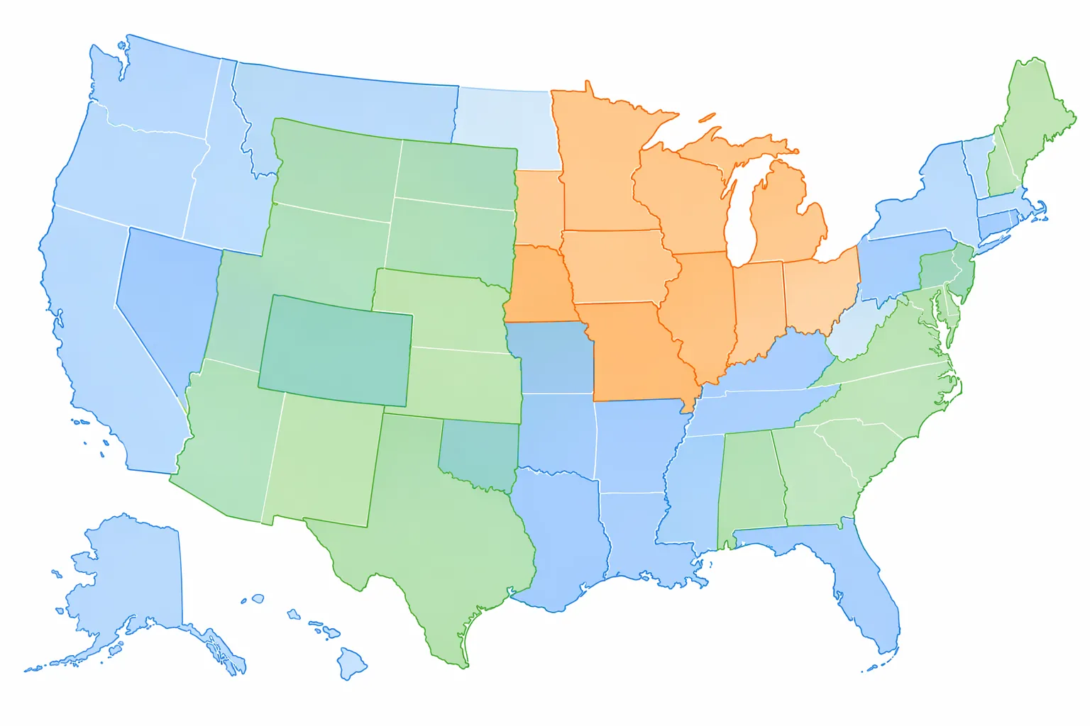Overlapping US map outlines showing national case footprint, confirmed traceback cluster, and recall distribution footprint