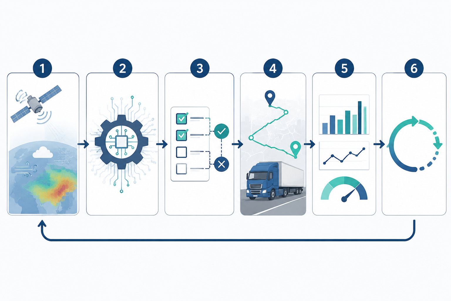 Operational workflow for AI air quality forecasting in fleet routing