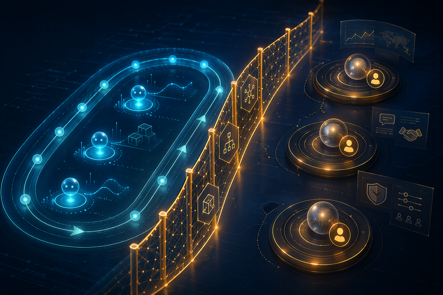 Bounded autonomy guardrails separating routine agent actions from human-governed inventory decisions
