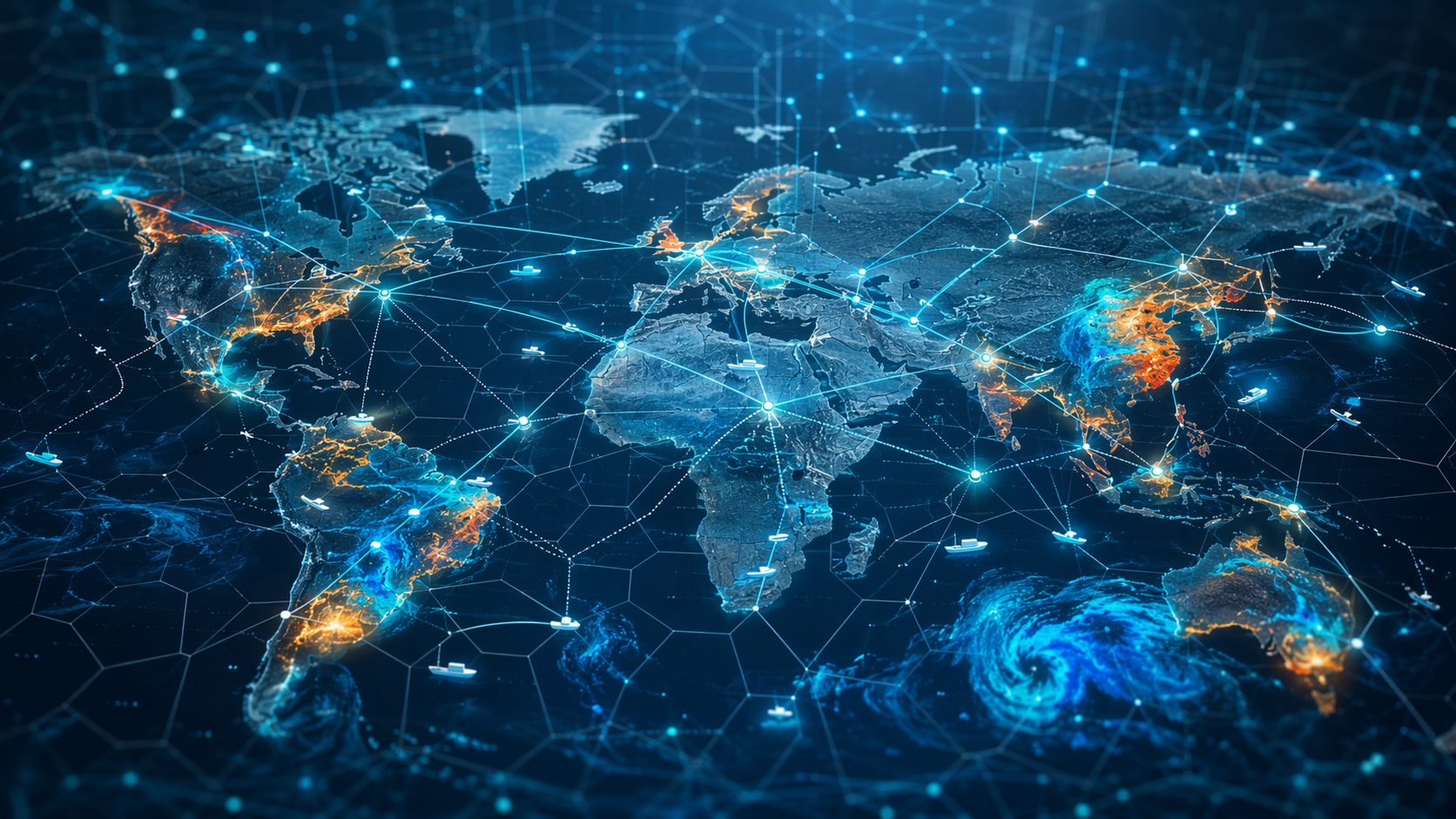 AI-powered flood prediction over global supply chain routes