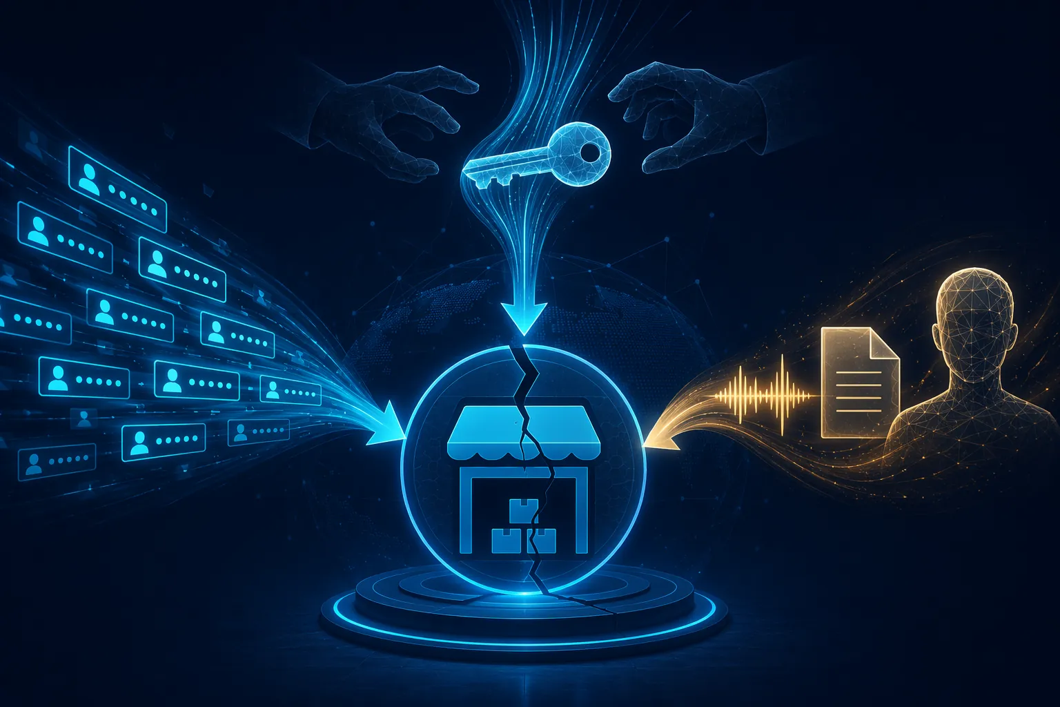 Credential stuffing, session hijacking, and synthetic vendor impersonation converging on a supply chain portal