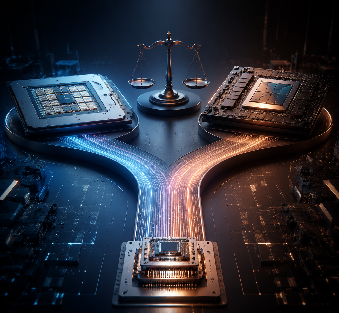 Server CPU and AI GPU designs both leading to one constrained advanced packaging node