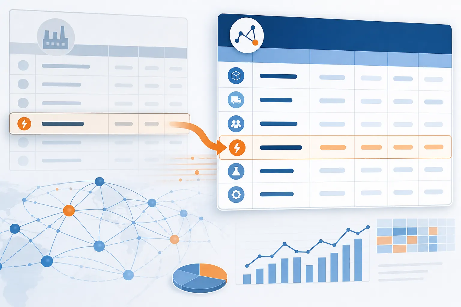 Supply chain planning model moving electricity cost from fixed overhead to variable cost inputs