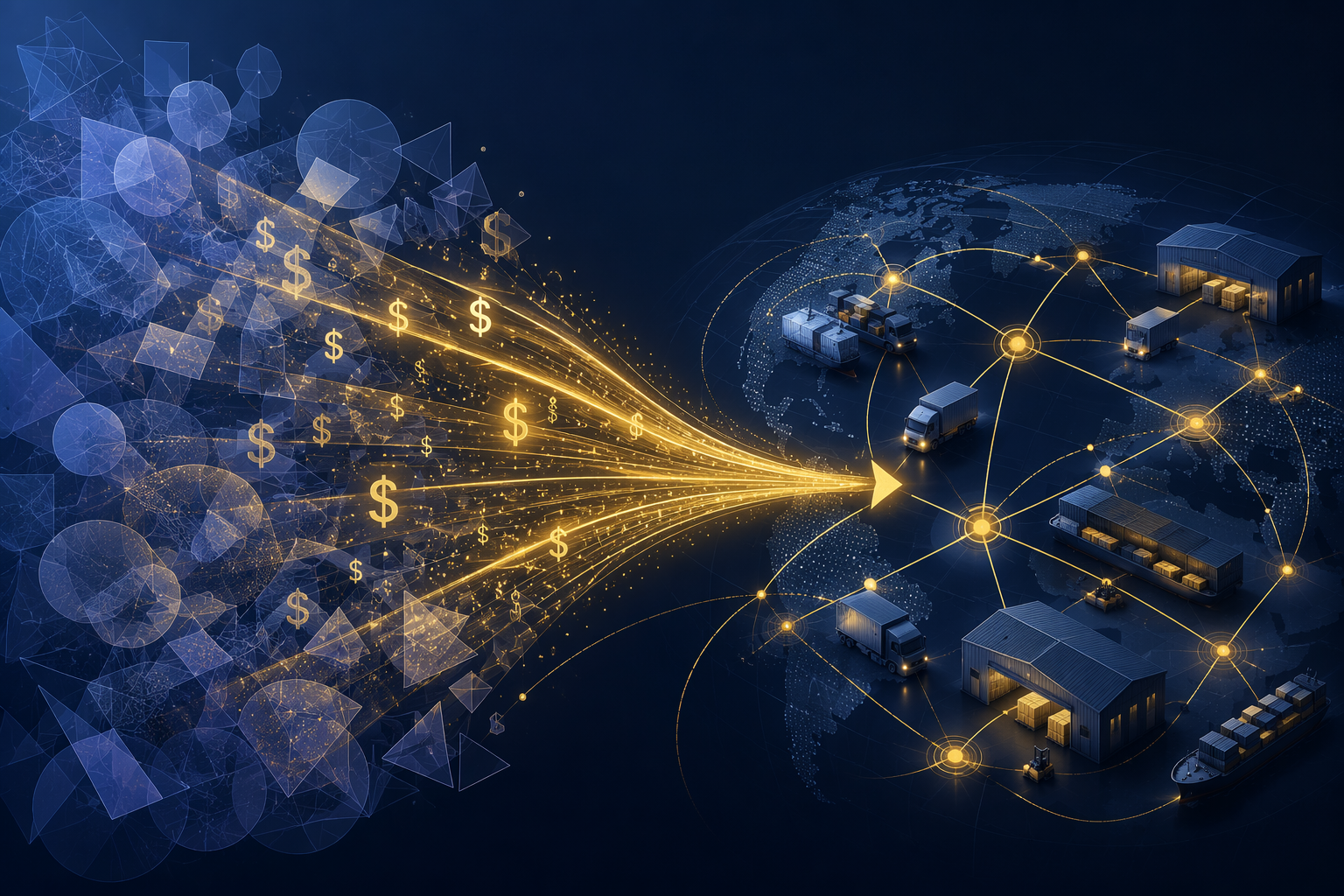Golden research funding streams redirecting from general foundation model research toward structured supply chain operations