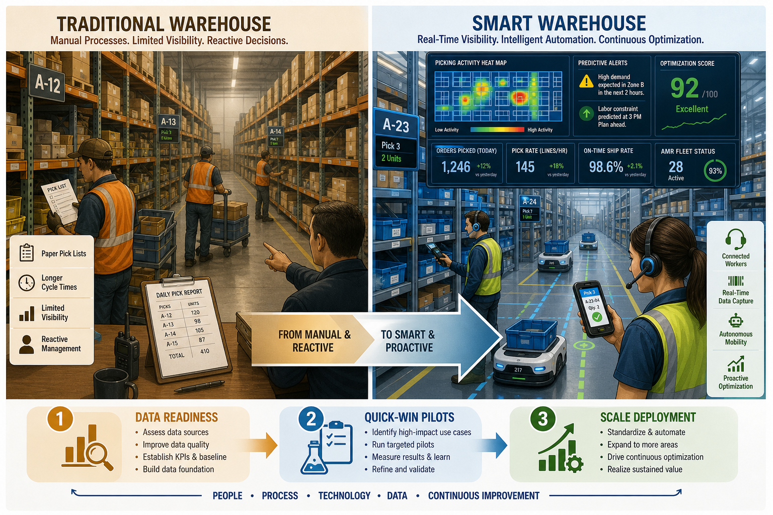 From Intent to Execution: A Phased Machine Learning Implementation Roadmap for Warehouse Management