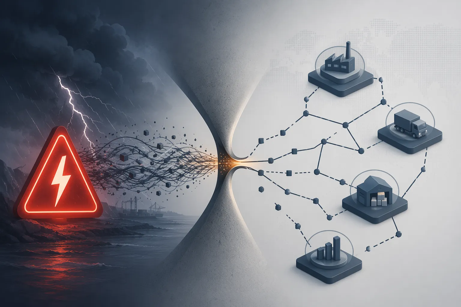 Disruption alert, decision latency bottleneck, and disconnected ERP, TMS, WMS, and planning systems
