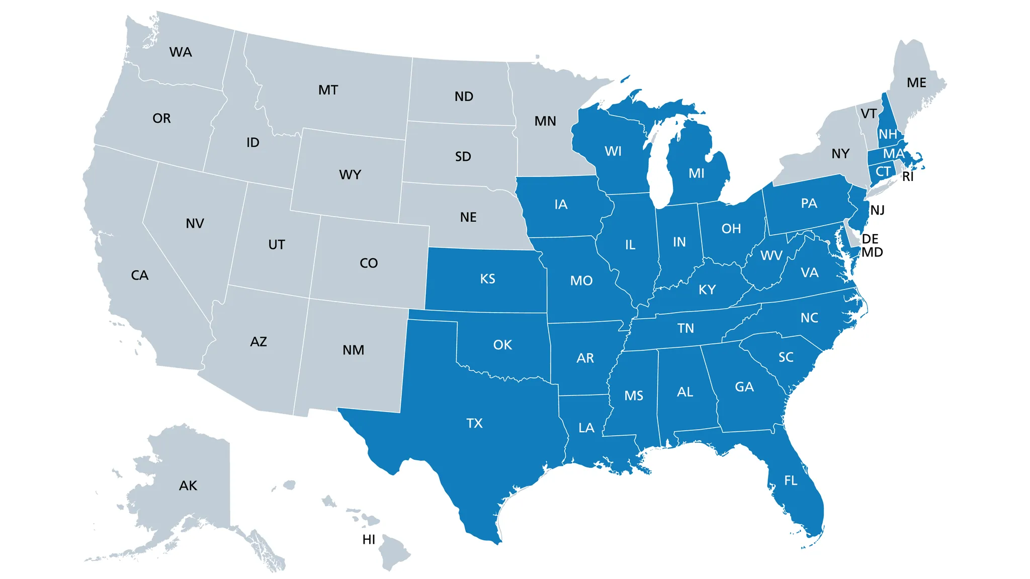 FDA product distribution map showing the multi-state July 2026 Cyclospora outbreak and Taylor Farms de Mexico supply chain route